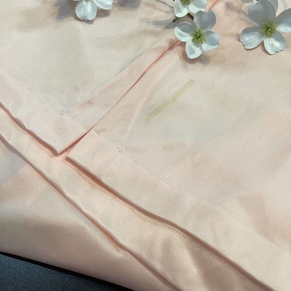 Vintage Lorraine Angel Sleeve Long Nylon Robe Peignoir Silky Floral Appliqué USA - Picture 15 of 16